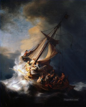 Christ In The Storm On The Sea Of Galilee Rembrandt Oil Paintings